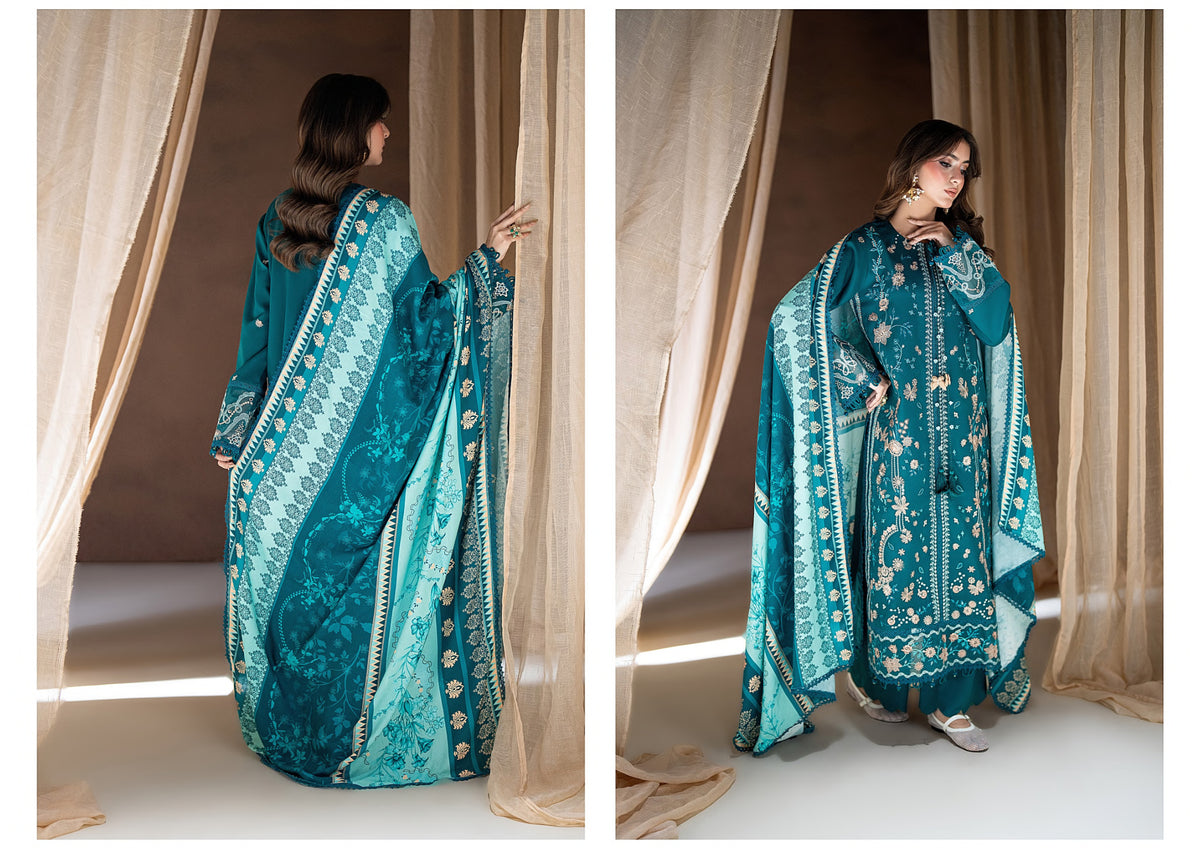 Coral Rangrez - Teal Blue