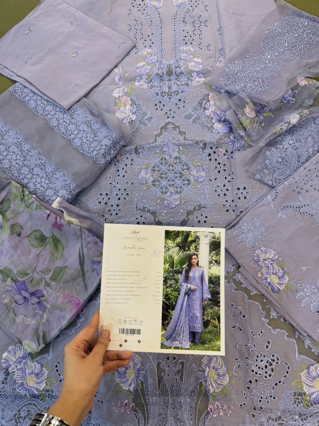 ELQ-2B LAVENDER LUXE | Elaf Premium Luxury Lawn II '26