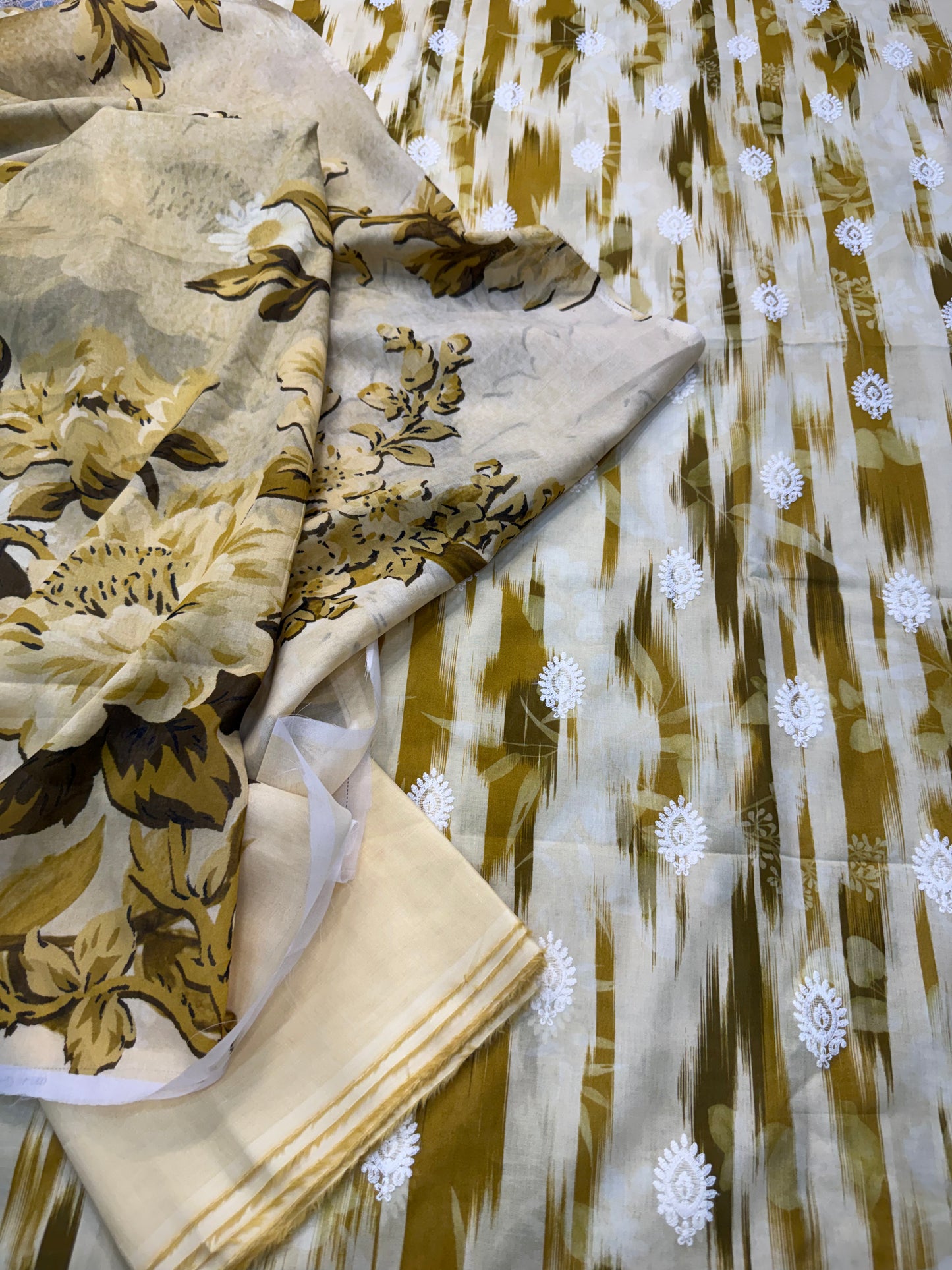 Mustard Glow | Unstitched 3-Piece Summer Lawn | IKAT Blossom
