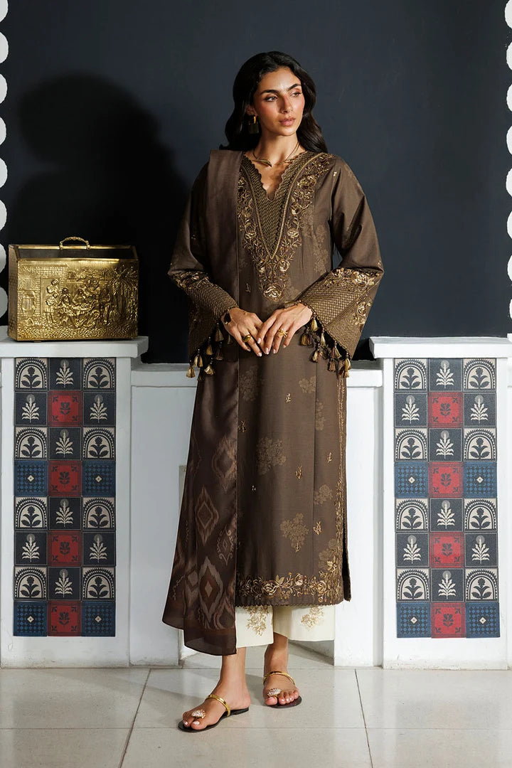 IPF-25 Embroidered Printed Viscose Linen | IZNIK