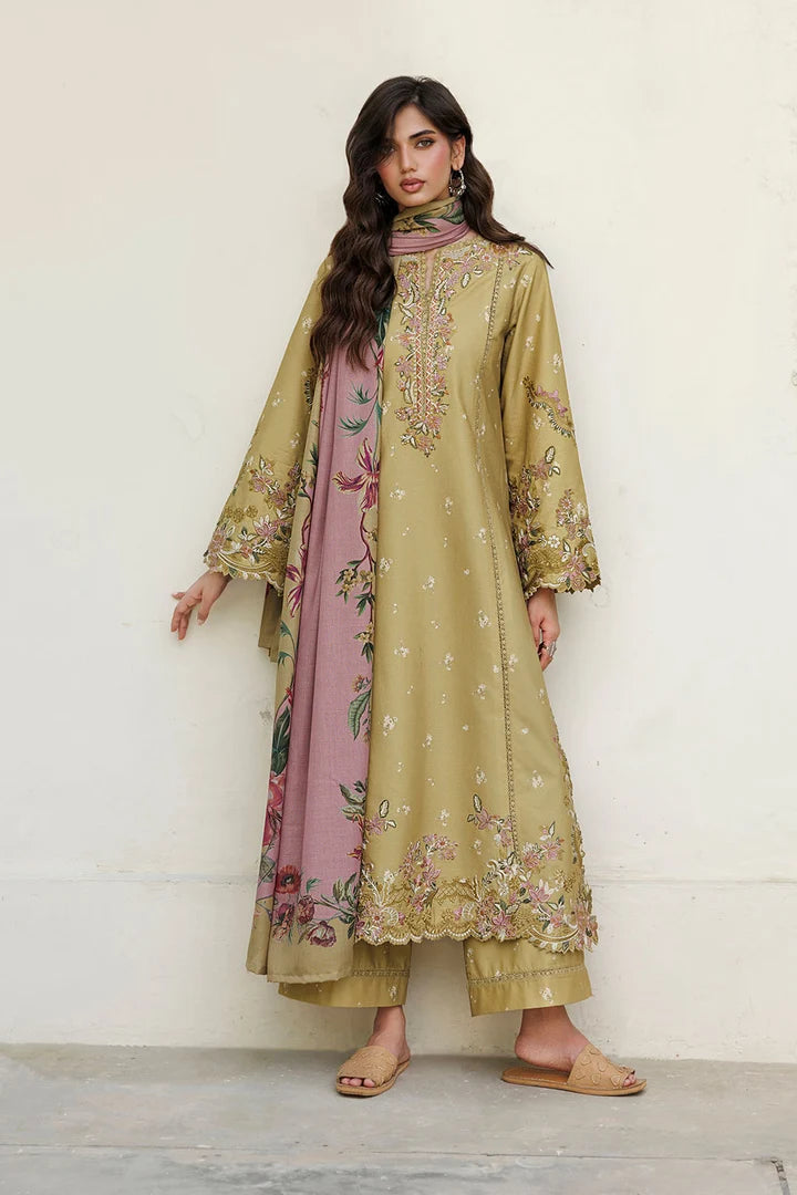 IPF-23 Embroidered Printed Viscose Linen | IZNiK