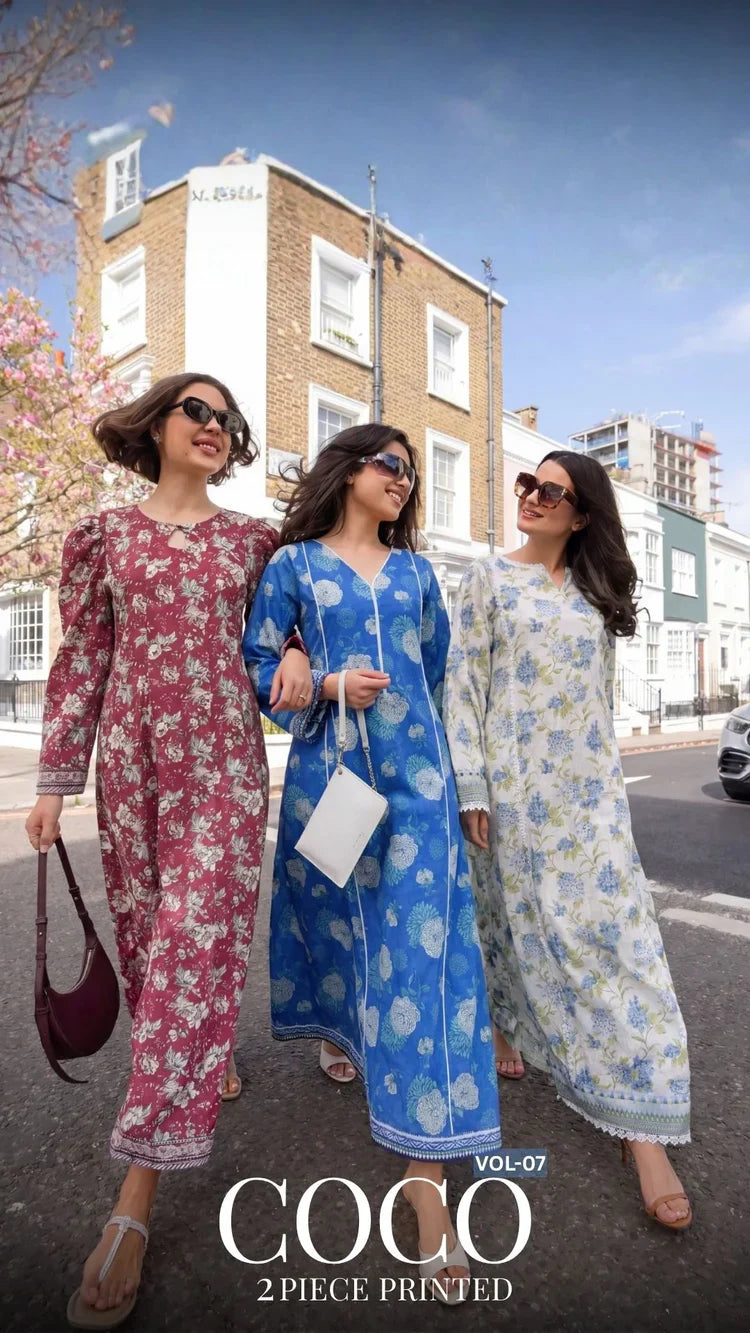 Coco By Safwa | 2pc Unstitched Lawn