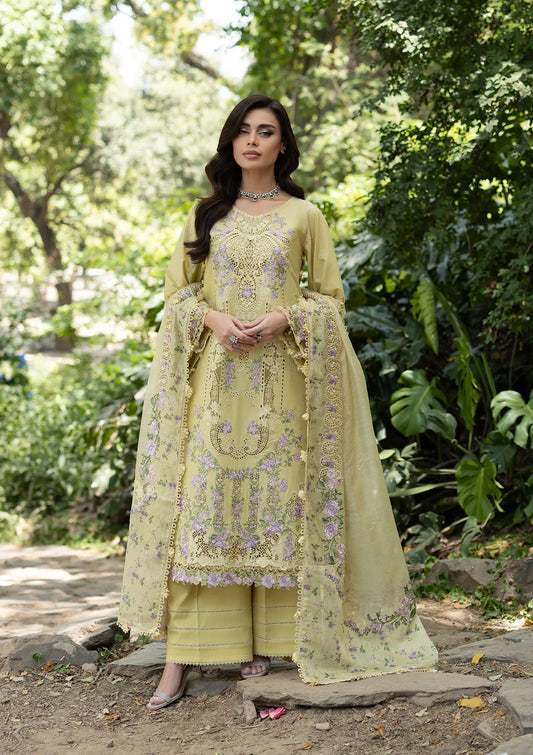 ELQ-7A BUTTER YELLOW | Elaf Premium Luxury Lawn II '26