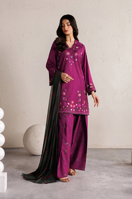 IBE-01 Embroidered Lawn | IZNiK Festive Lawn '26