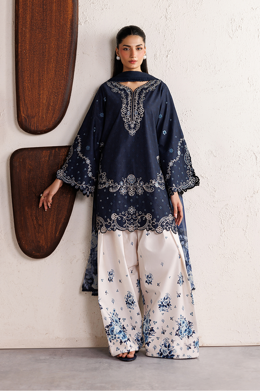 IBE-02 Embroidered Lawn | IZNiK Festive Lawn '26