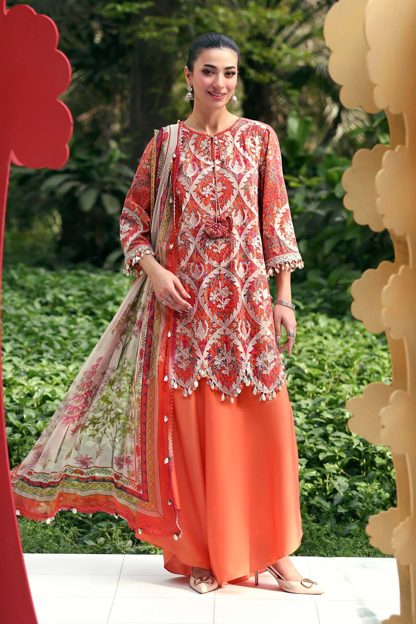 MPT-3003-A | M.Prints 3pc Unstitched Lawn | Maria B.