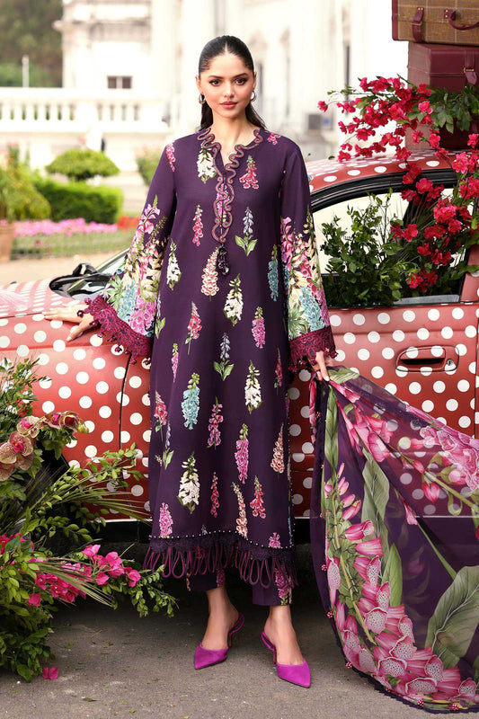 MPT-3005-A | M.Prints 3pc Unstitched Lawn | Maria B.