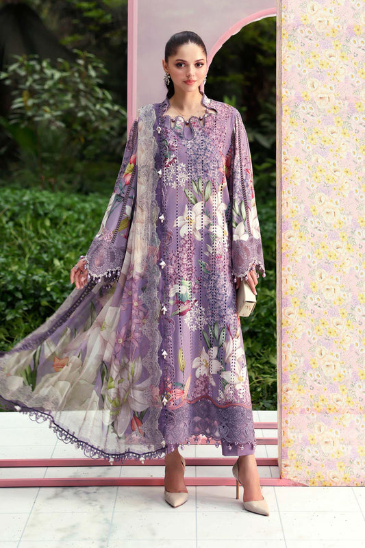 MPT-3006-B | M.Prints 3pc Unstitched Lawn | Maria B.