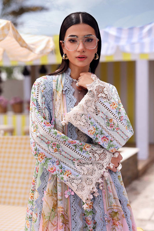 MPT-3010-B | M.Prints 3pc Unstitched Lawn | Maria B.