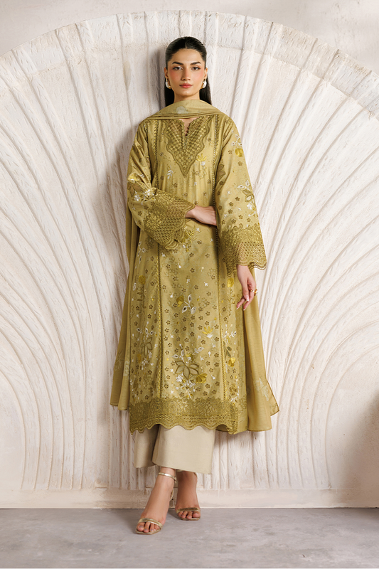 IBE-09 Embroidered Lawn | IZNiK Festive Lawn '26