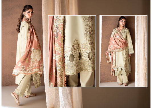 Coral Rangrez - Ivory Beige