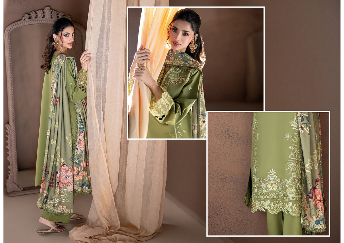 Coral Rangrez - Sage Green