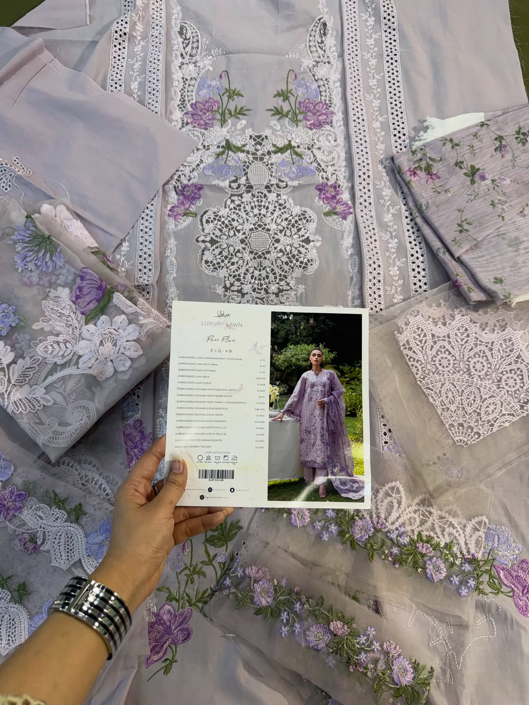 ELQ-4B PURE PLUM | Elaf Premium Luxury Lawn II '26