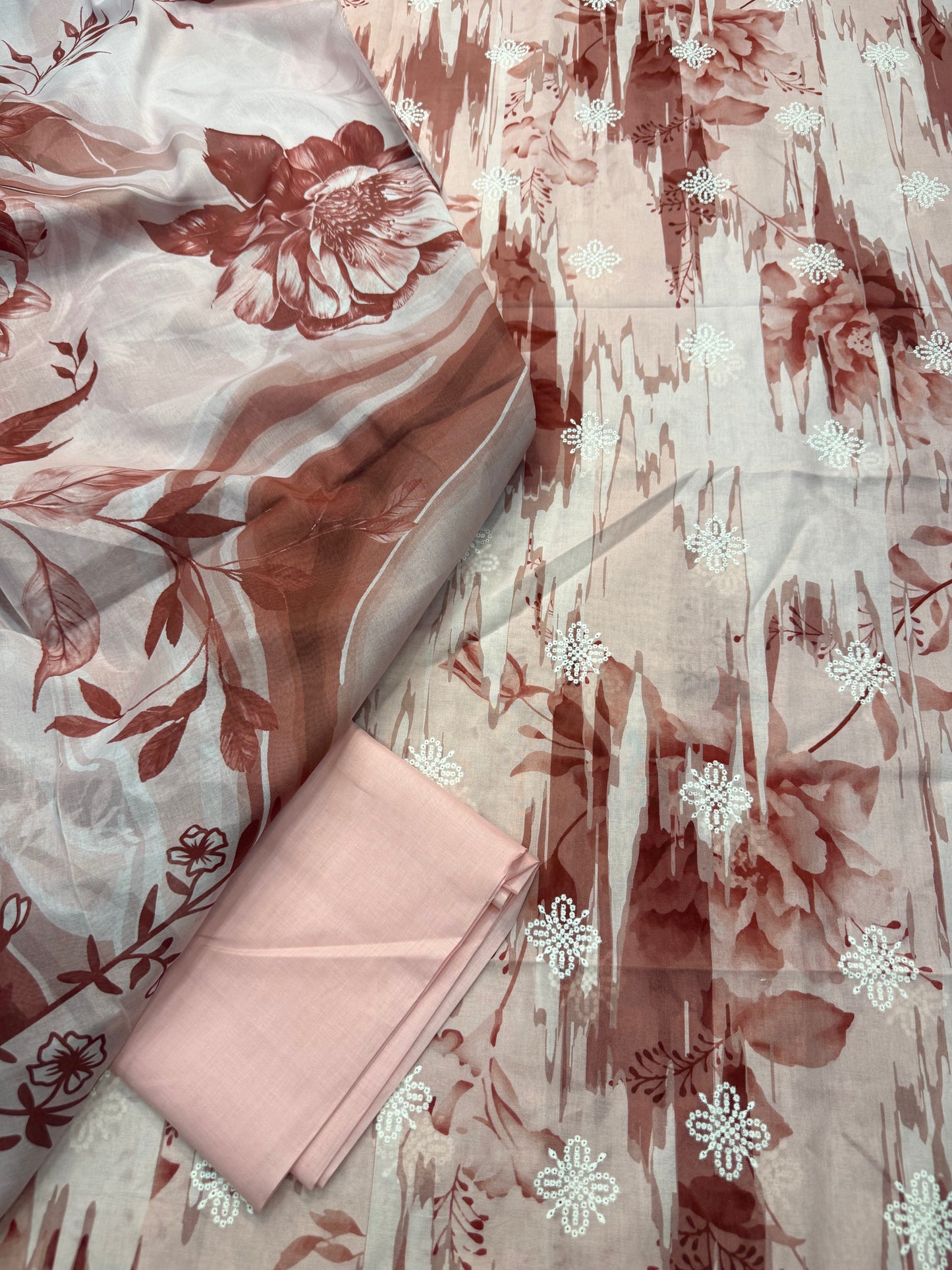 Rose Blush | Unstitched 3-Piece Summer Lawn | IKAT Blossom