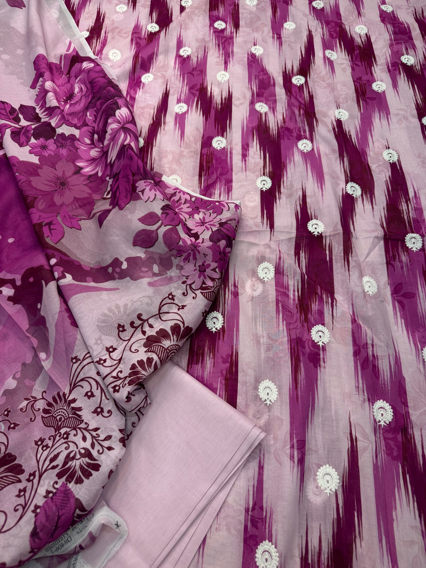 Berry Blossom | Unstitched 3-Piece Summer Lawn | IKAT Blossom