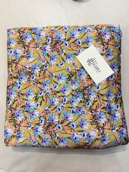 Kundan Silk Marina S6 Multi 3-Piece Allover Suit with Wool Shawl