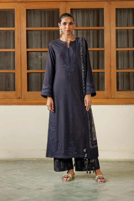 IPF-30 Embroidered Printed Viscose Linen | IZNIK