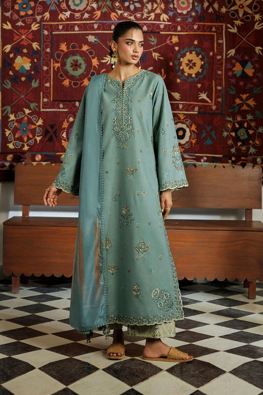 IPF-24 Embroidered Printed Viscose Linen | IZNiK