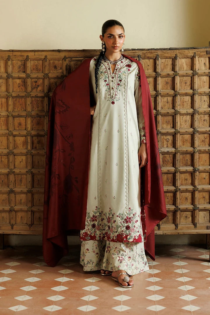 IPF-28 Embroidered Printed Viscose Linen | IZNIK